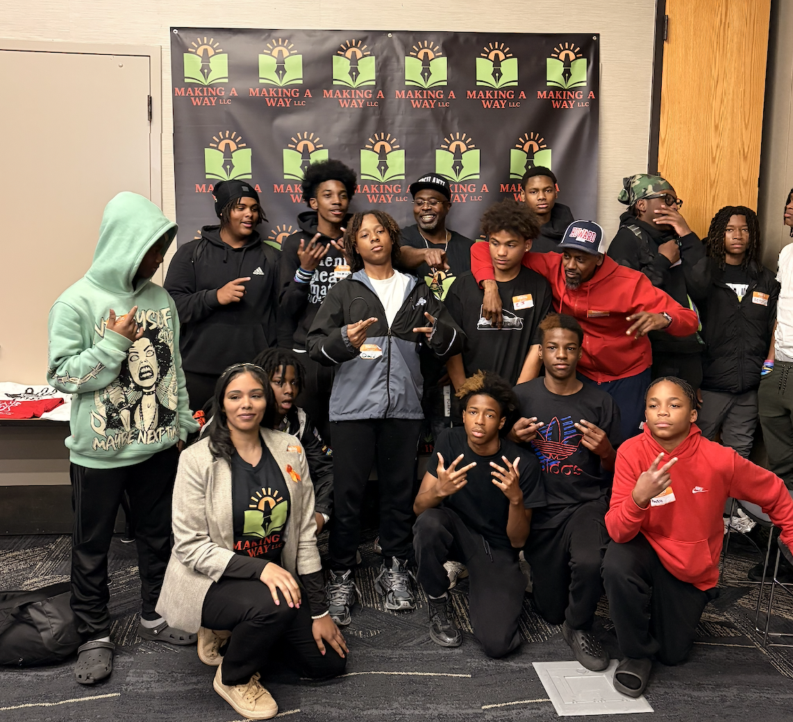 Making A Way community outreach event with local youth